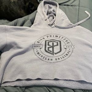 Born primitive cropped fleece hoodie